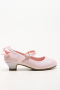 Glitter Bow Heels Pink (1)