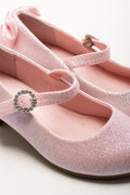 Glitter Bow Heels Pink (2)