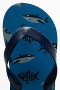 Shark Flip Flops Navy (4)