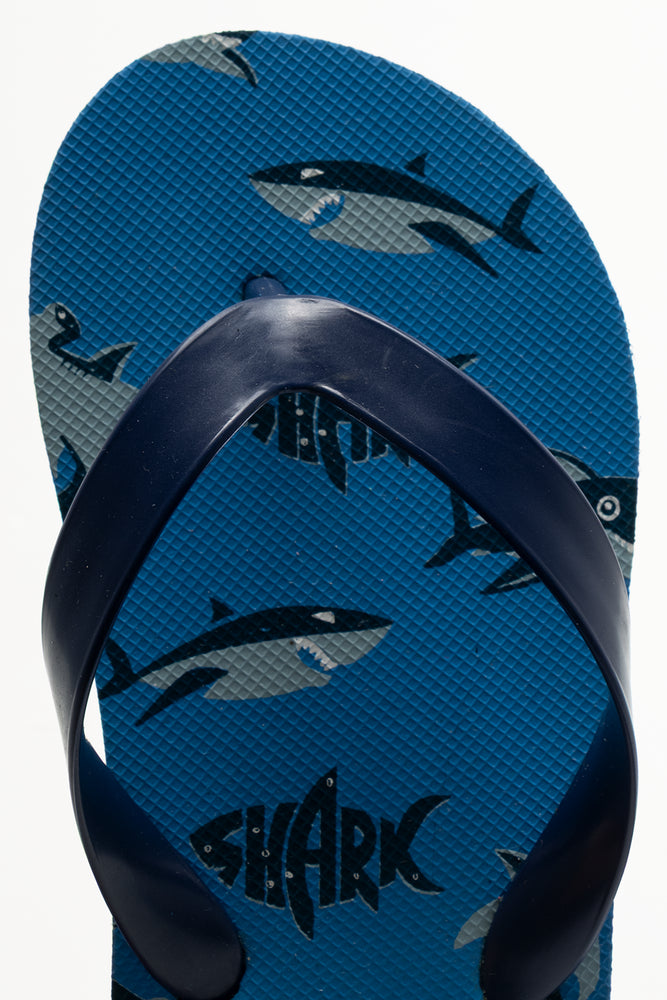 Shark Flip Flops Navy (4)