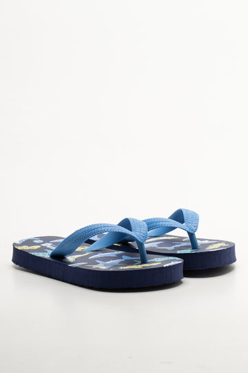 Shark Flip Flops Blue