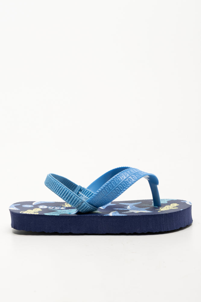 Shark Flip Flops Blue (1)