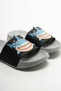 Shark Slides Grey And Navy (2)