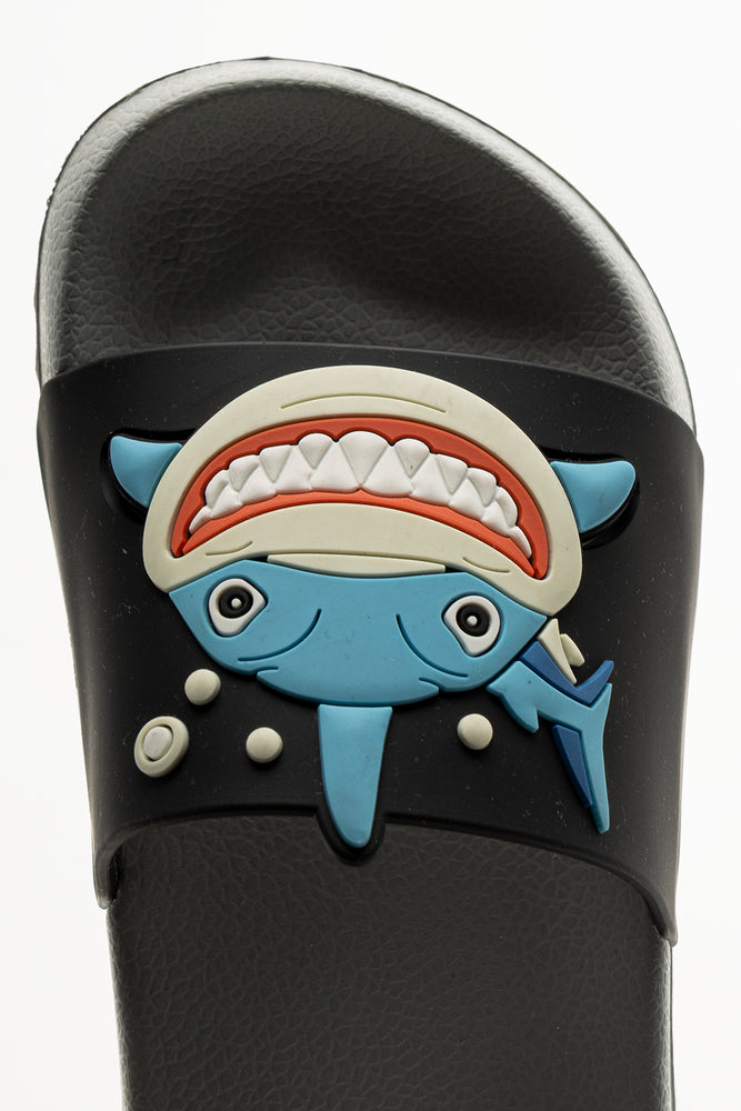Shark Slides Grey And Navy (4)