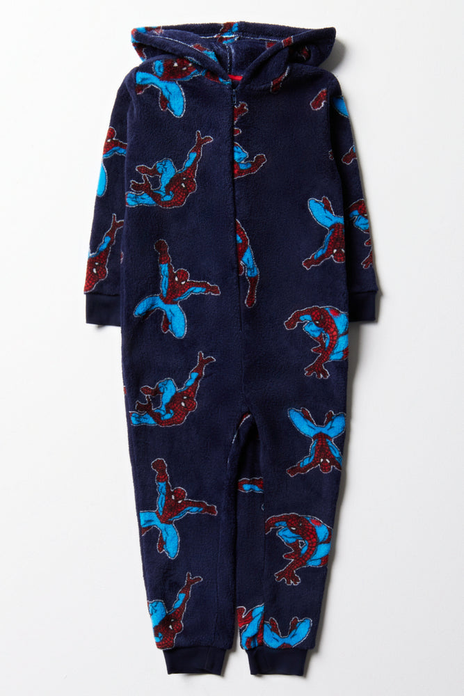 Spider-Man Onesie Navy
