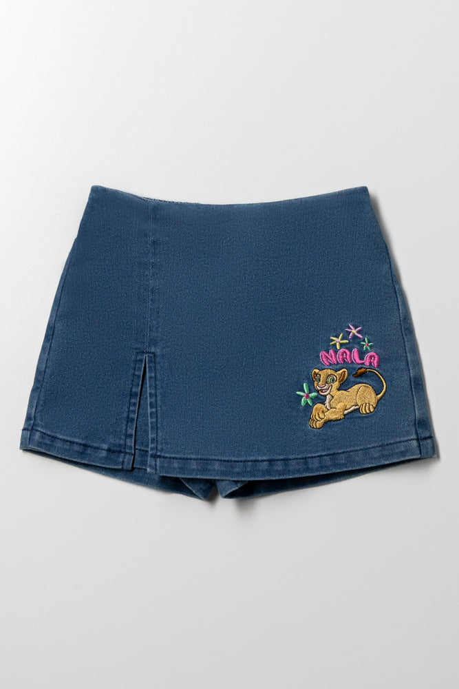 Lion King Denim Skorts Blue
