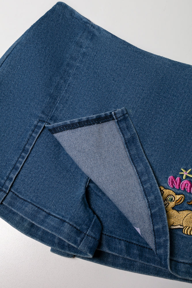 Lion King Denim Skorts Blue