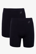 2 Pack Seamfree Long Legs Black