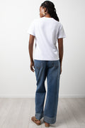 Crew Neck Short Sleeve T-Shirt White (2)