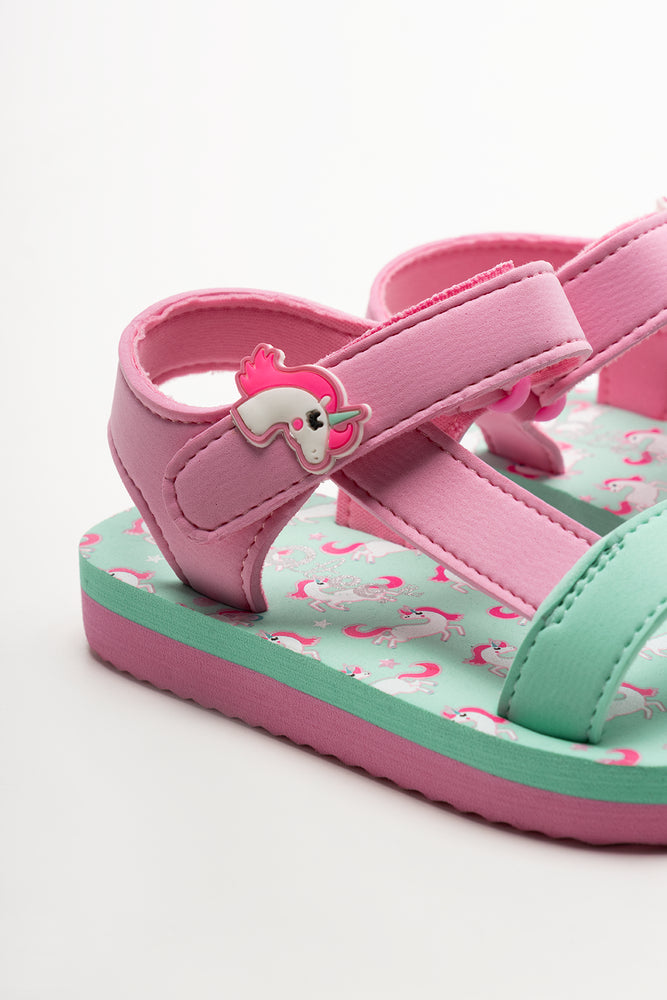 Unicorn Sandals Blue And Pink (3)