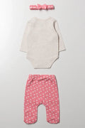 Bear Vest And Leggings Set Pink (4)