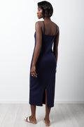 Strappy Bodycon Dress Navy (2)