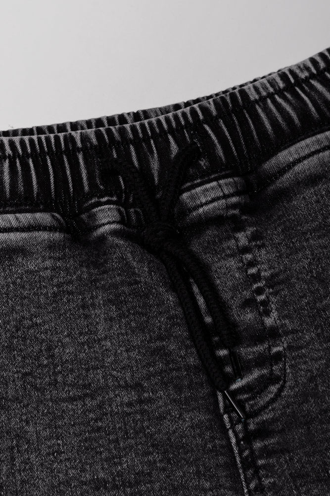 Cargo Denim Shorts Dark Grey