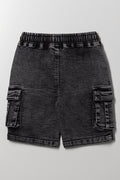 Cargo Denim Shorts Dark Grey (3)