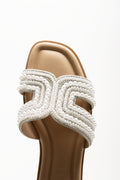 Pearl Mule Sandals Natural (4)
