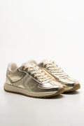 Metallic Retro Trainers Gold