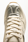 Metallic Retro Trainers Gold (4)