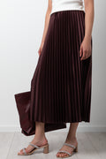 Maxi Pleated Skirt Brown (1)