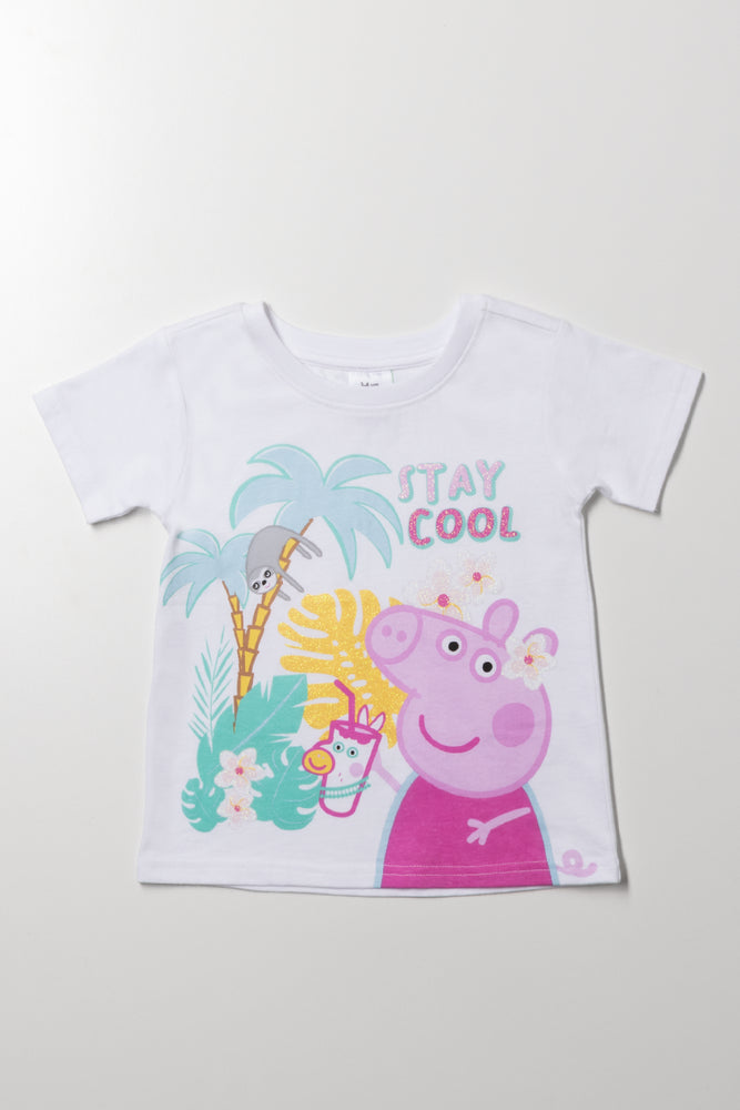 Peppa Pig Short Sleeve T-Shirt White