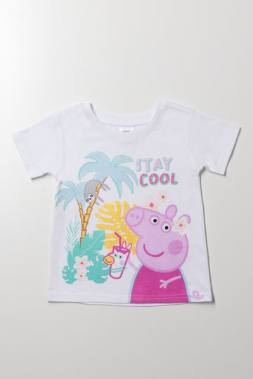 Peppa Pig Short Sleeve T-Shirt White