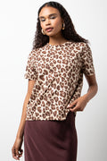 Leopard Short Sleeve T-Shirt Natural