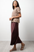 Leopard Short Sleeve T-Shirt Natural (1)