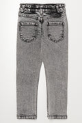 Batman Marble Wash Skinny Denim Jeans Black (2)