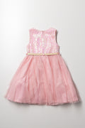 Sequence Mesh Dress Pink (2)
