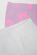 2 Pack Cycling Shorts Purple And Grey (1)