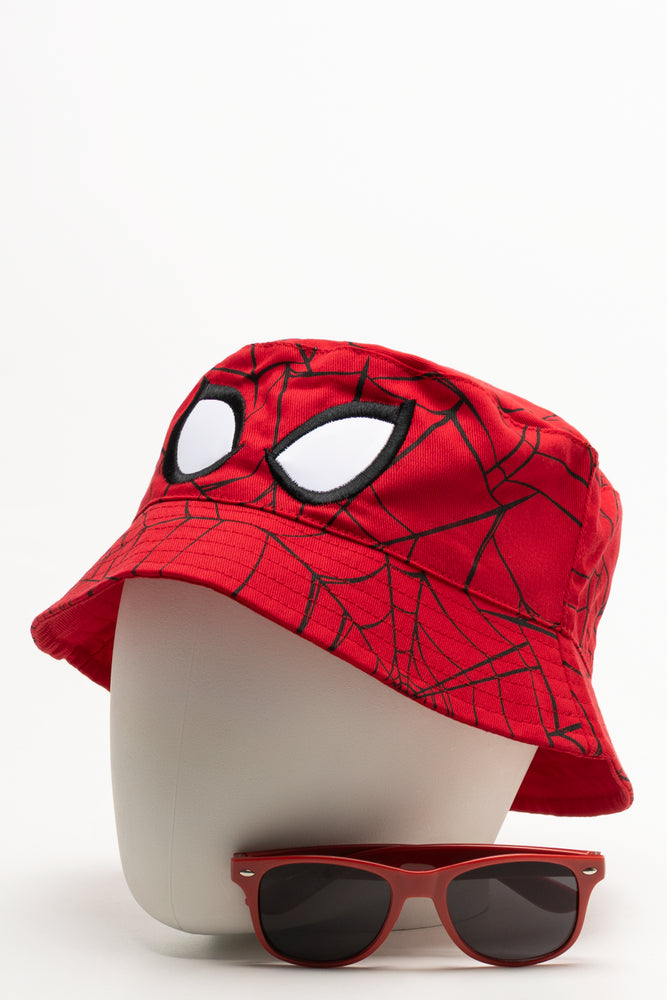 Spider-Man Bucket Hat And Sunglasses Red