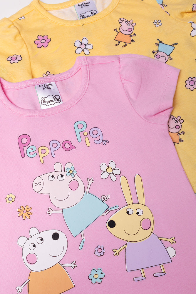2 Pack Peppa Pig T-Shirts (1)