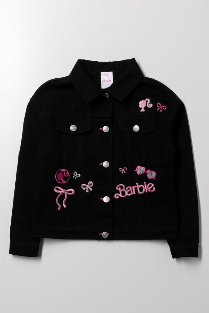 Barbie Denim Jacket Black
