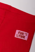 Rib Leggings Red (1)