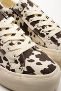 Platform Cow Print Sneakers Brown And Cream (2)