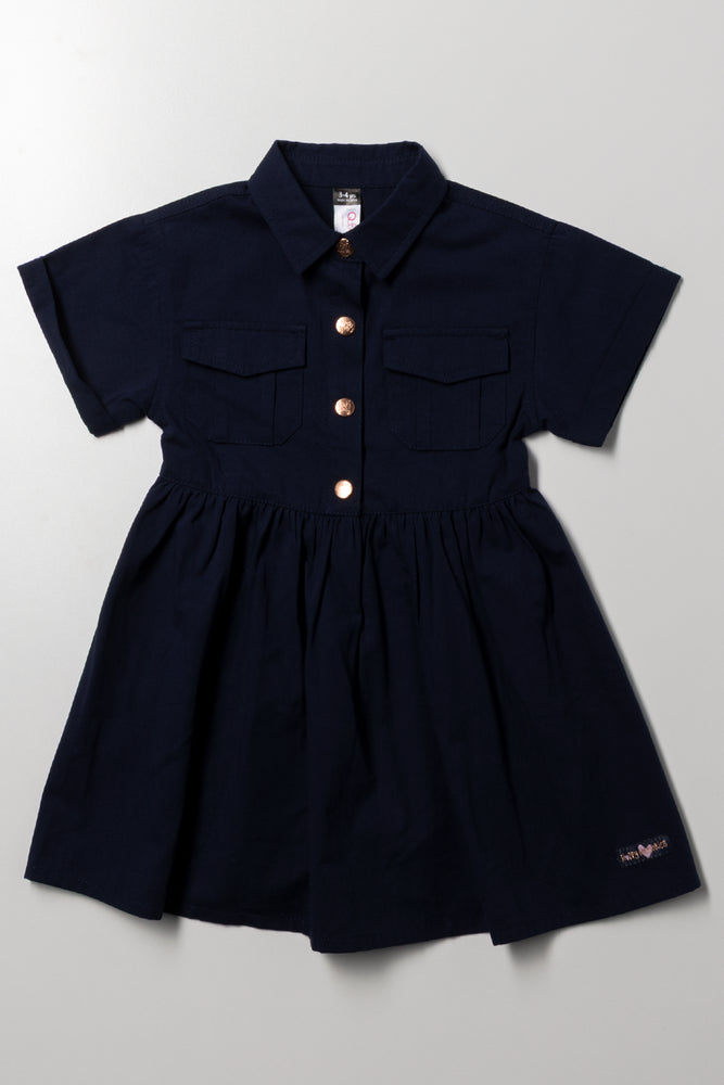 Twill Utility Dress Navy