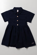 Twill Utility Dress Navy