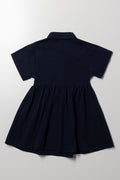Twill Utility Dress Navy (2)