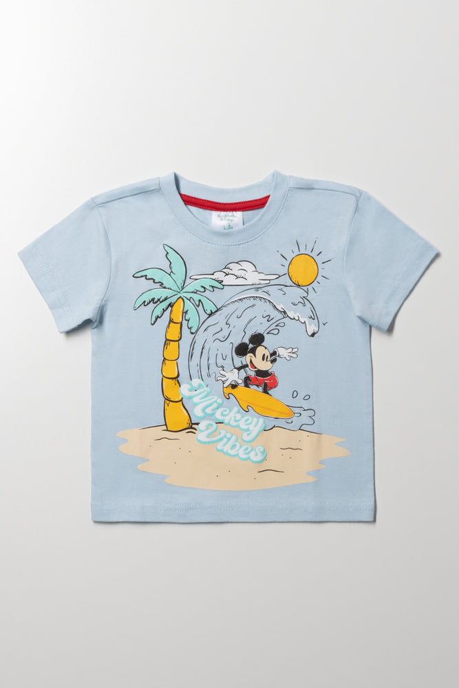 Mickey Mouse Short Sleeve T-Shirt Blue