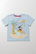 Mickey Mouse Short Sleeve T-Shirt Blue