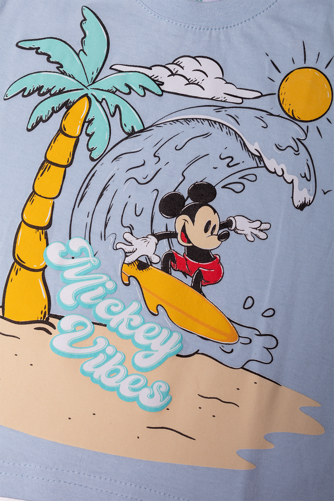 Mickey Mouse Short Sleeve T-Shirt Blue