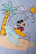 Mickey Mouse Short Sleeve T-Shirt Blue (1)