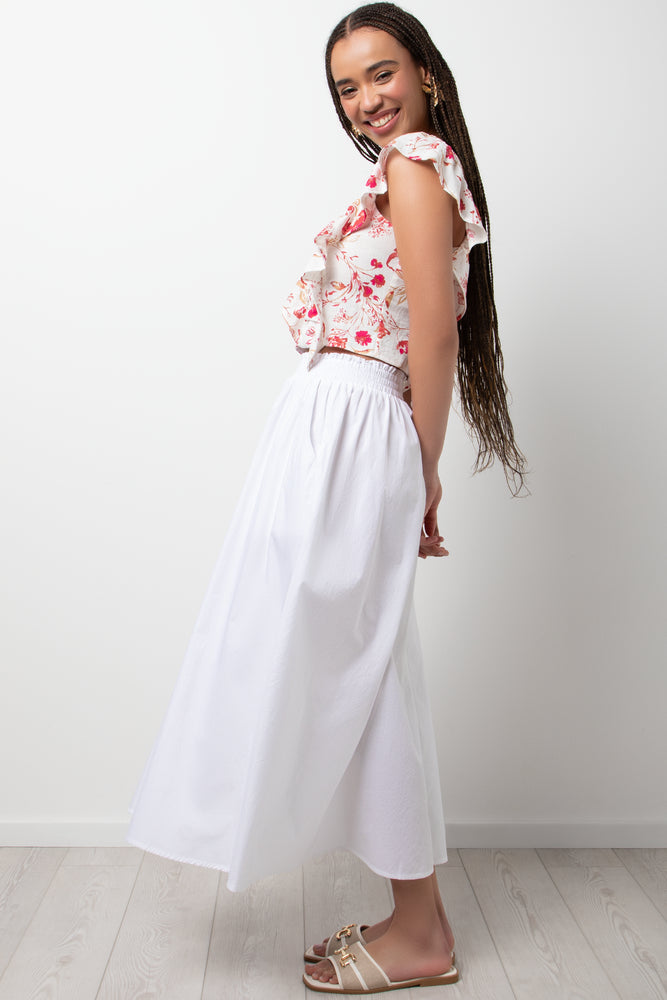 Sleeveless Frill Top Pink