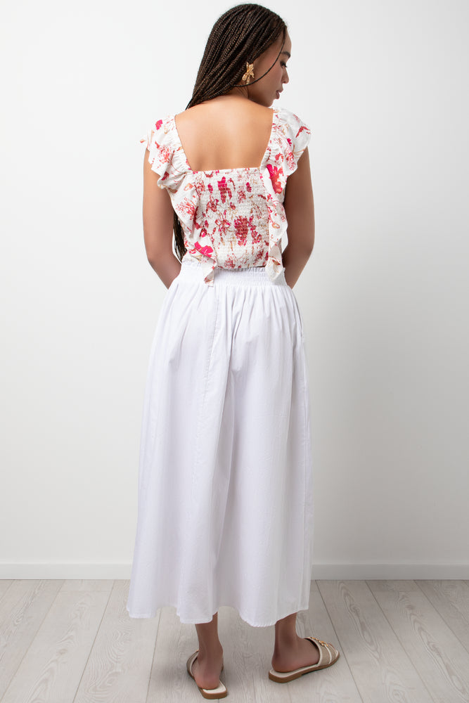 Sleeveless Frill Top Pink (2)
