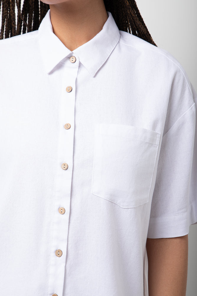 Ballerina Short Sleeve Shirt White (3)