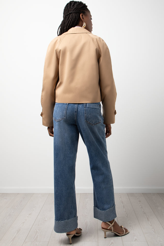 Cropped Trench Jacket Natural (2)