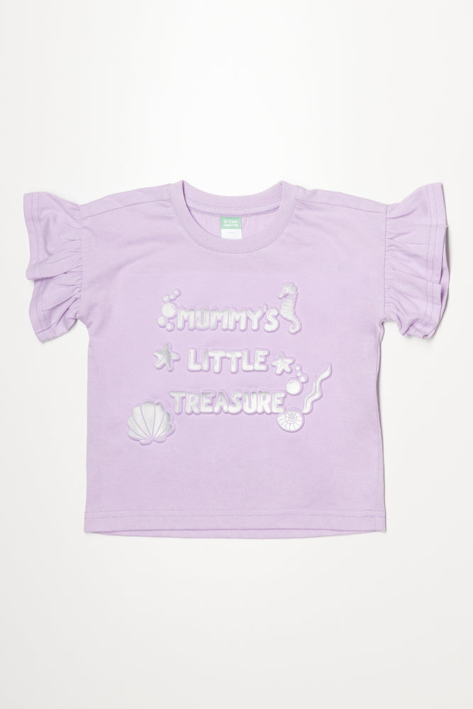 Dropped Shoulder T-Shirt Lilac