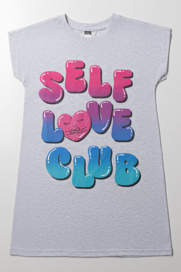 Self Love Club Sleepshirt Grey