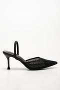 Mesh Pointy Heels Black (1)