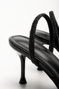 Mesh Pointy Heels Black (3)