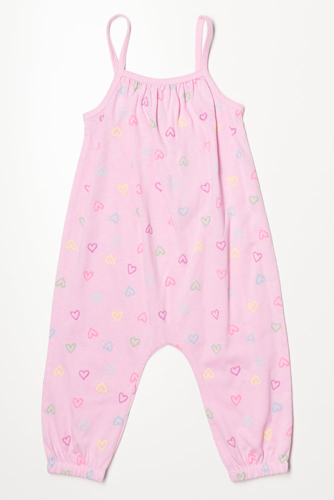 Strappy Jumpsuit Pink